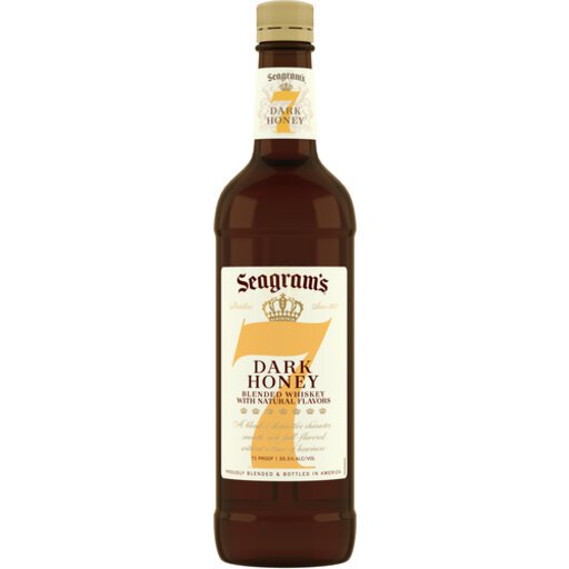 Seagram's 7 Crown Blended Whiskey Dark Honey 1l