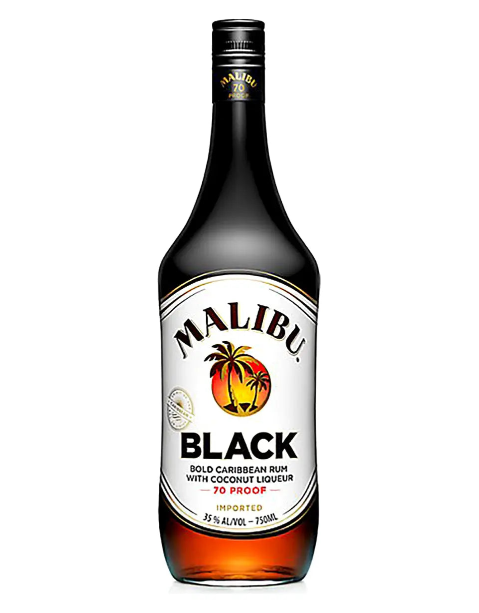 Malibu Black Black Rum 1L